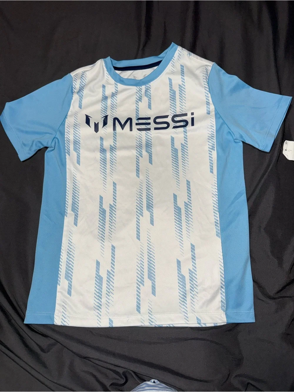 Messi Men's Light Blue & White Athletic Jersey